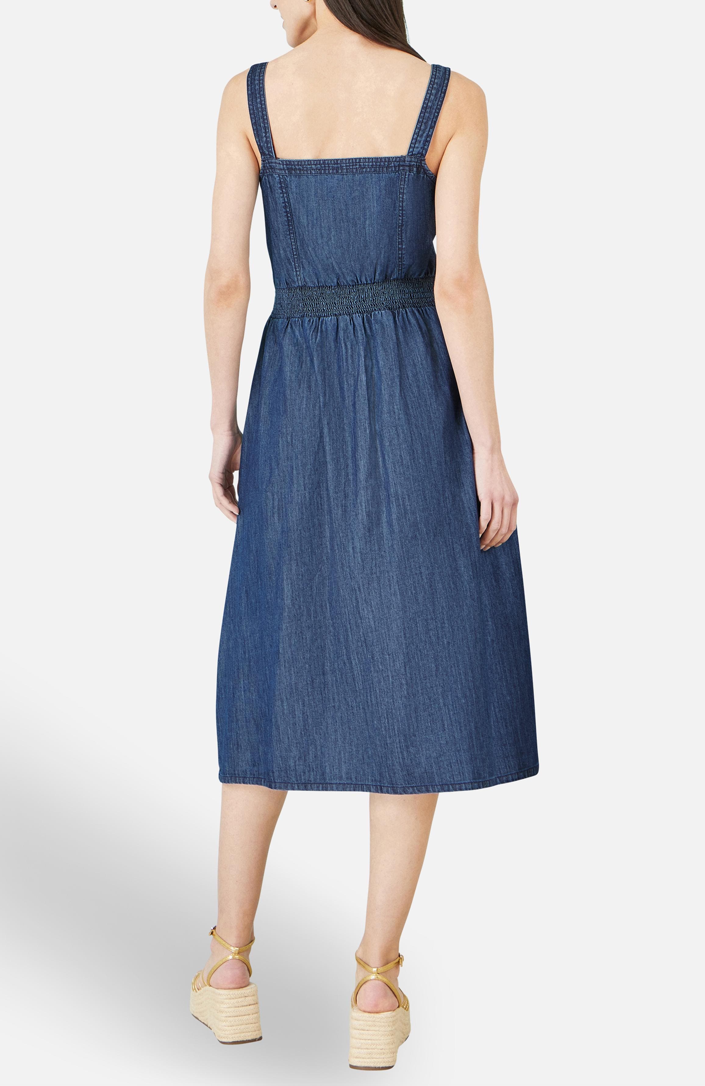 machu cotton chambray midi dress Machu Cotton Chambray Midi Dress (Women)