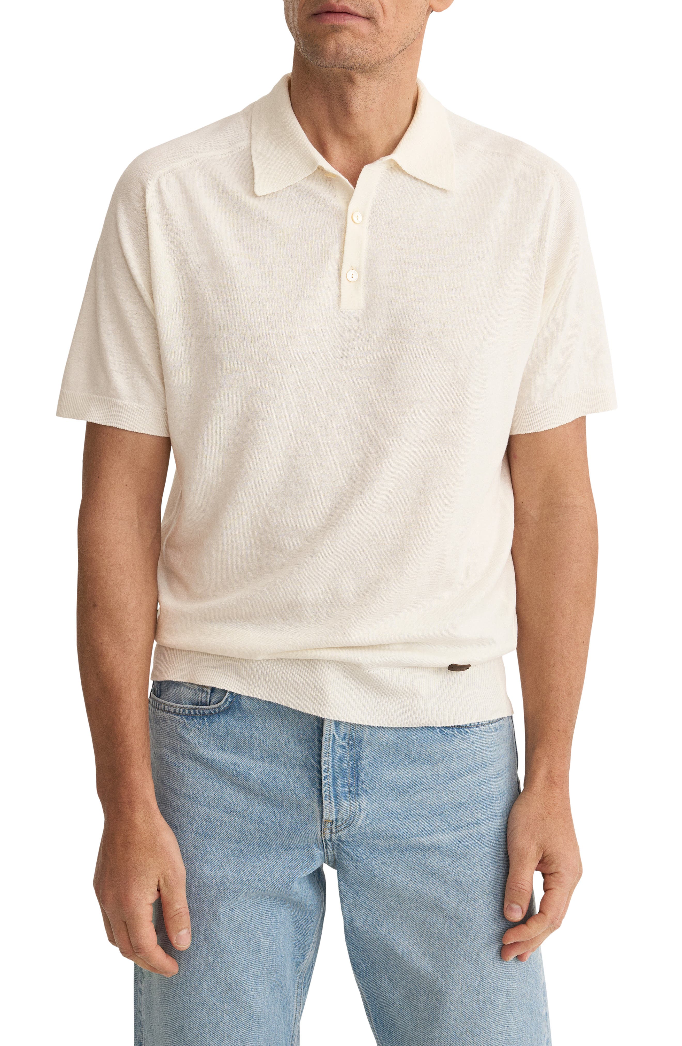 Linen & Cotton Fine Knit Polo - image 5