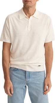 Eton Linen & Cotton Fine Knit Polo