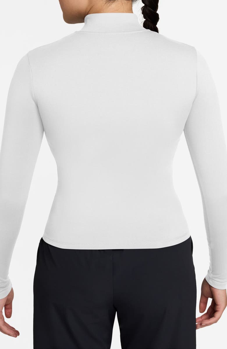 Nike One Fitted Dri-FIT Full-Zip Jacket, Alternate, color, White/ Black