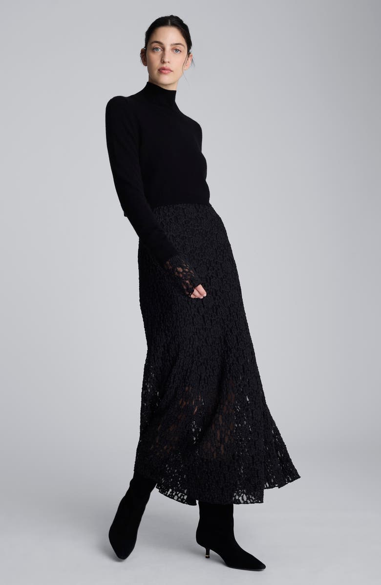 Kenneth Cole Merino Wool Crop Sweater, Alternate, color, Black