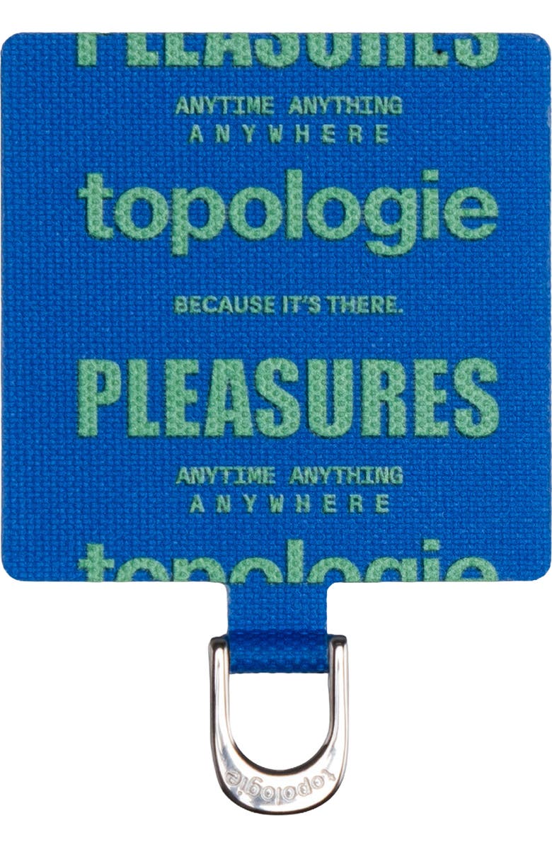 PLEASURES x Topologie Phone Strap, Alternate, color, Blue / Green