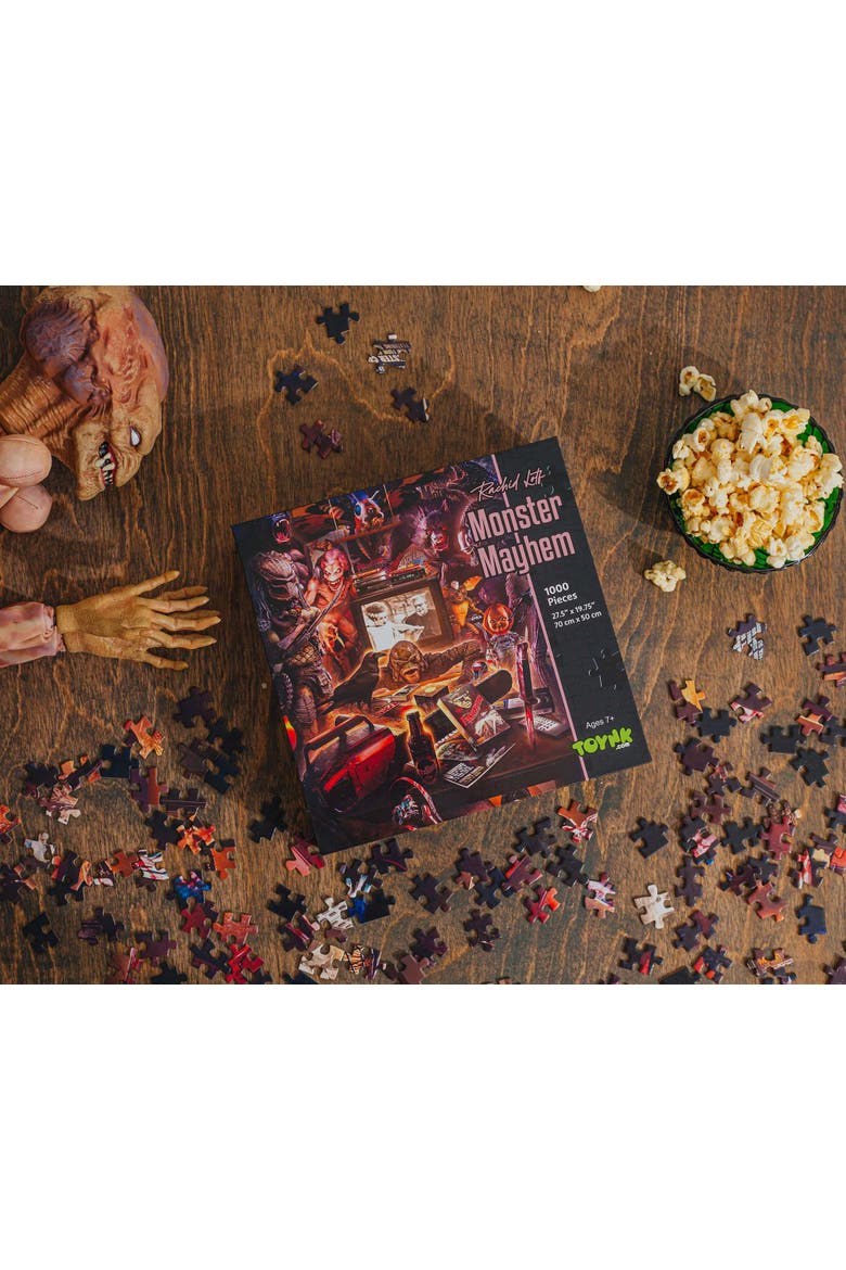 Monster Mayhem 1000-Piece Jigsaw Puzzle By Rachid Lotf | Toynk Exclusive, Alternate, color, Multi-Color