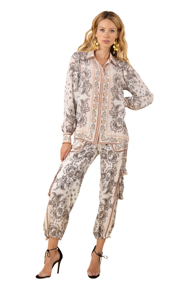 Hale Bob Rosalia Silk Top, Main, color, 