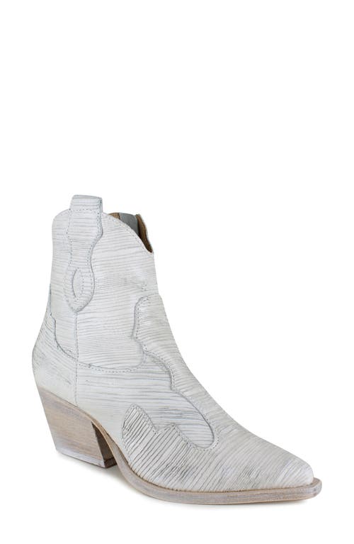 ZIGI Yuliana Western Boot in Off White Leather 