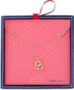 Leith Layered Pretzel Pendant Necklace
