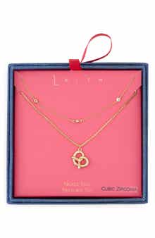 Leith Layered Pretzel Pendant Necklace