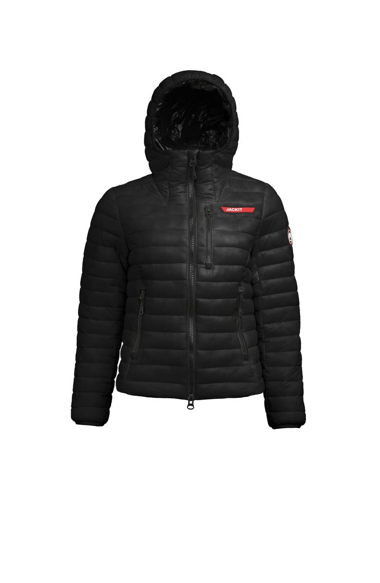 JACK1T Satell1Te Padded Hooded Jacket, Alternate, color, Black