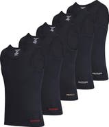 True Religion Lightweight Tank Tops for Men, 5 Pack Classic Ribbed Cotton Mens Undershirts