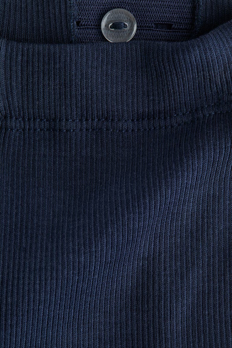 2-piece Ribbed Cotton Set, Alternate, color, White/navy blue