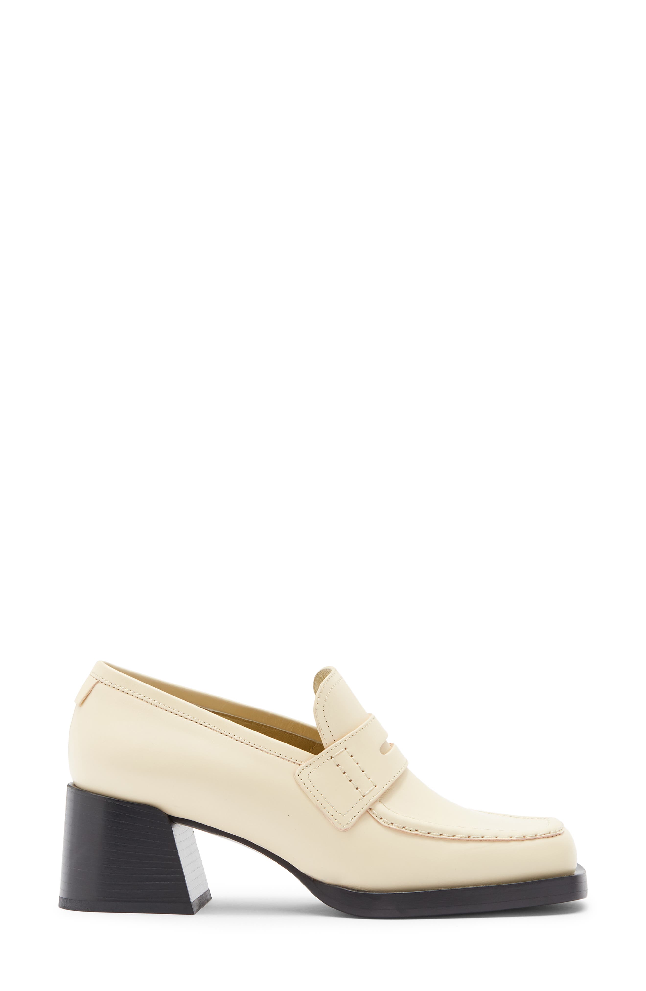 LABUCQ Kitty Platform Loafer, Alternate, color, Ivory