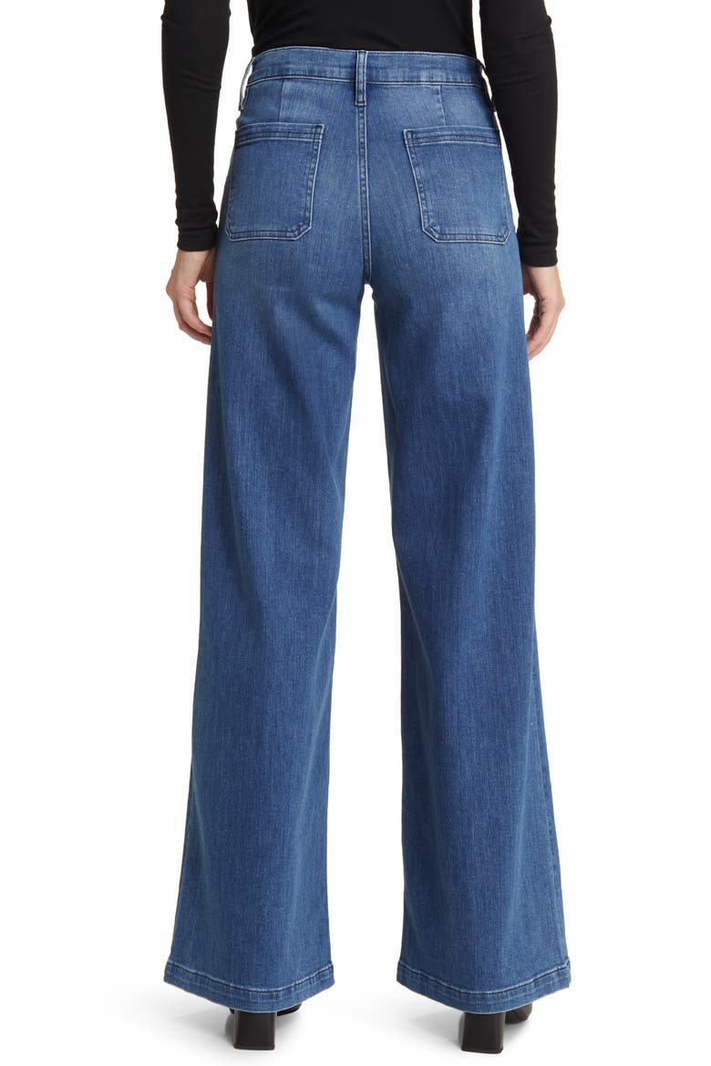 Wide Leg Stretch Denim Jeans, Alternate, color, TEMPLE CLEAN