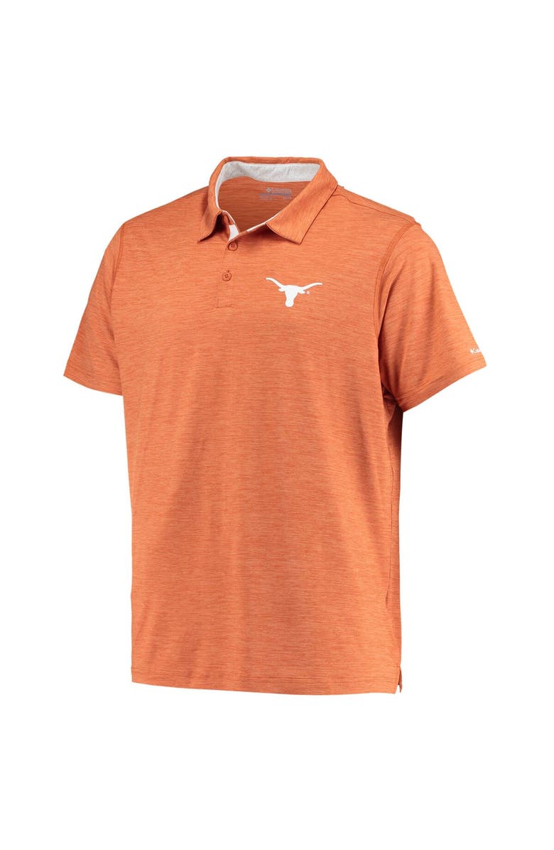 Columbia Men's Columbia Texas Orange Texas Longhorns Tech Trail Omni-Shade Polo, Alternate, color, Burnt Orange