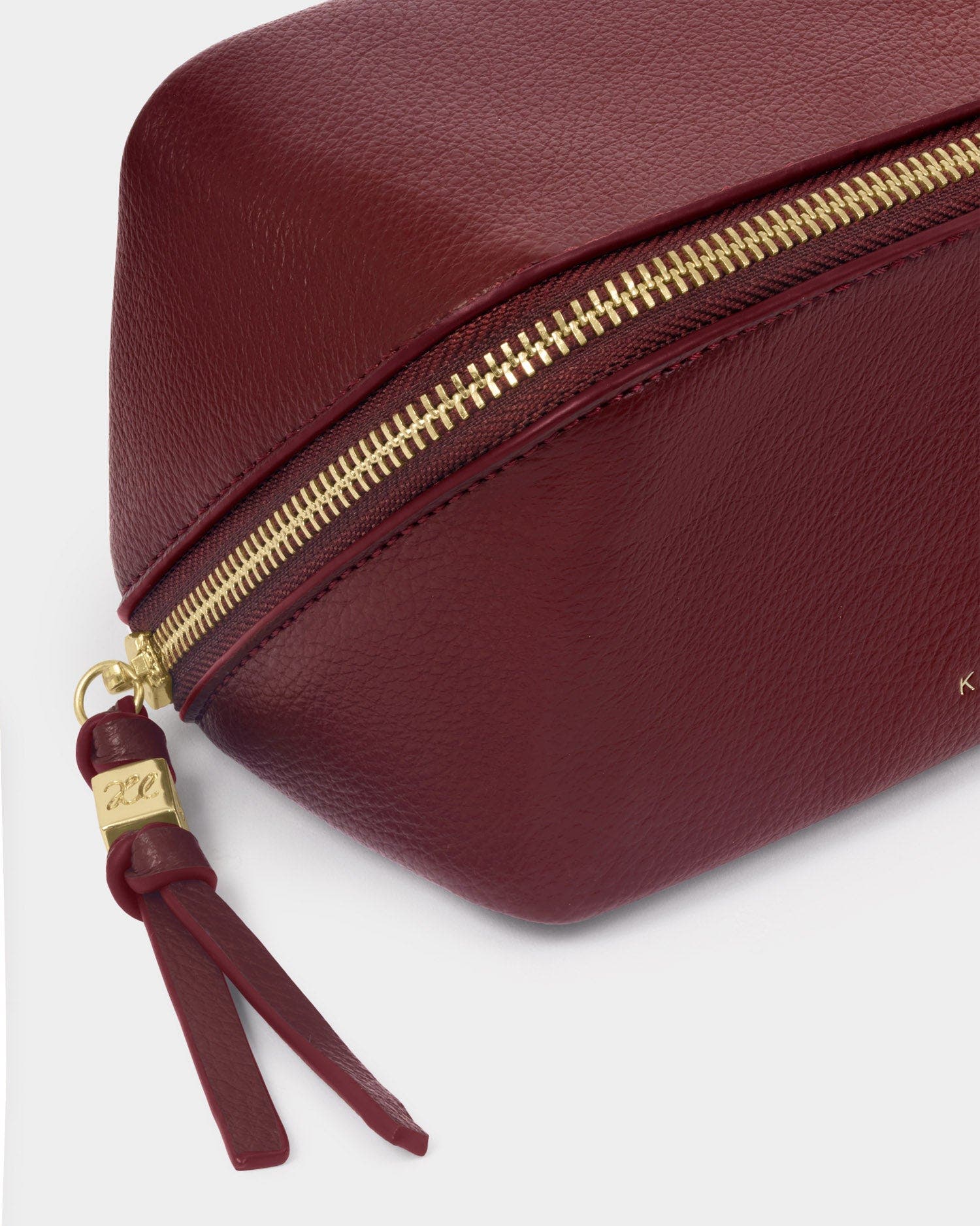 Fold-Out Mirror Makeup Bag in Cherry, Alternate, color, Cherry