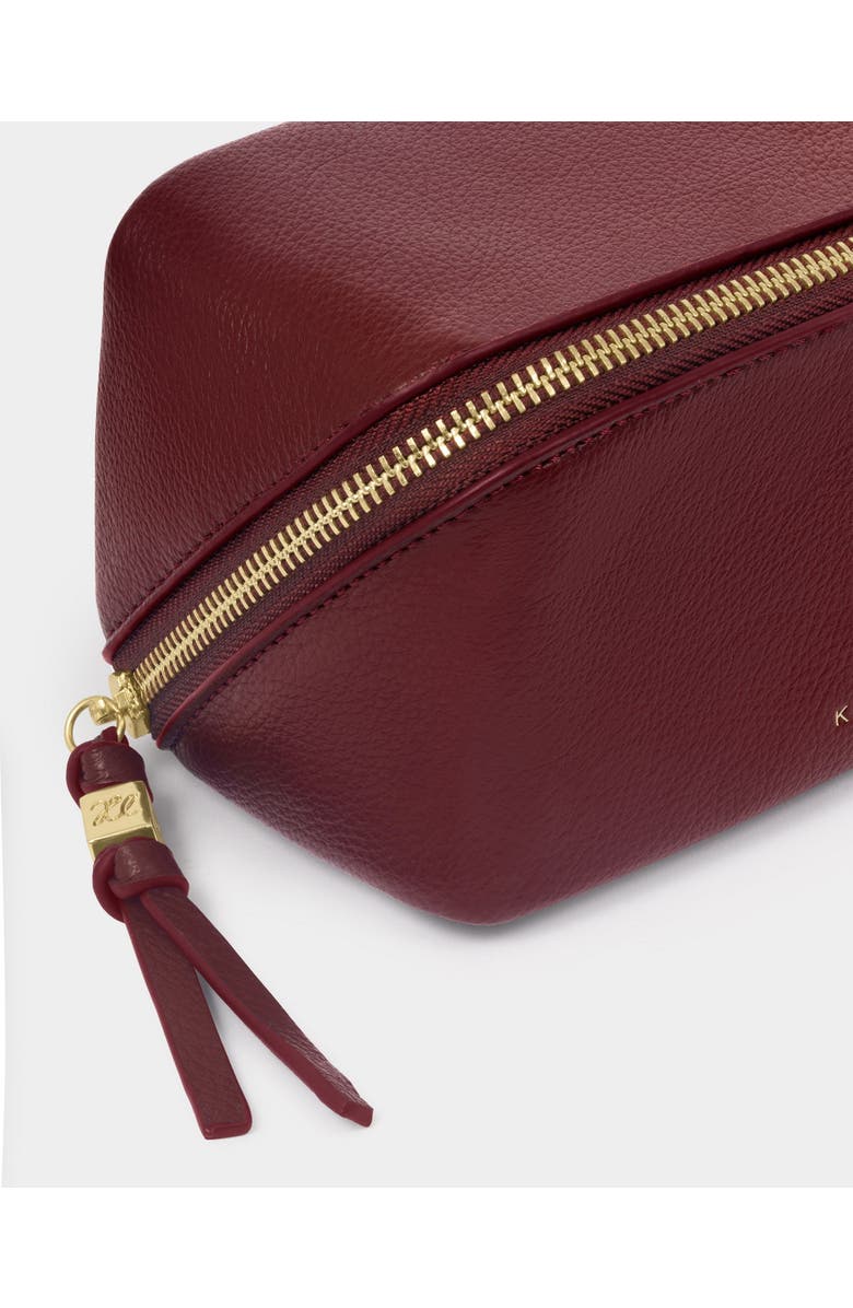 Katie Loxton Fold-Out Mirror Makeup Bag in Cherry, Alternate, color, Cherry