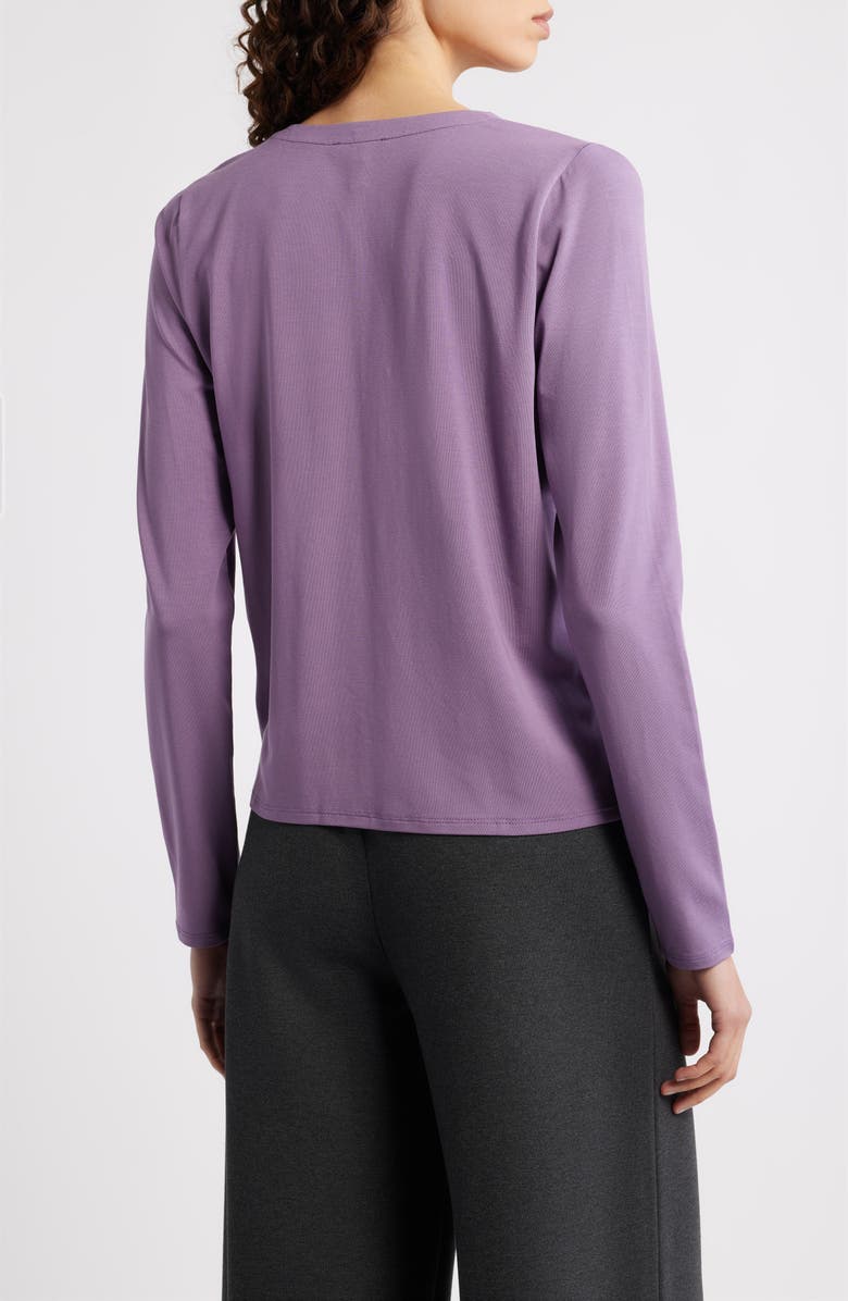 Eileen Fisher Boxy Button-Up Top, Alternate, color, Mulled Grape