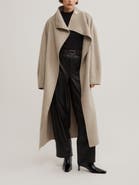 Witchery Funnel Wrap Neck Longline Coat