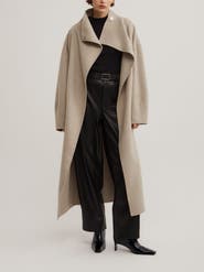 Witchery Funnel Wrap Neck Longline Coat
