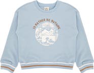 Feather 4 Arrow Kids' Ryder Outside Cotton Blend Graphic Sweatshirt