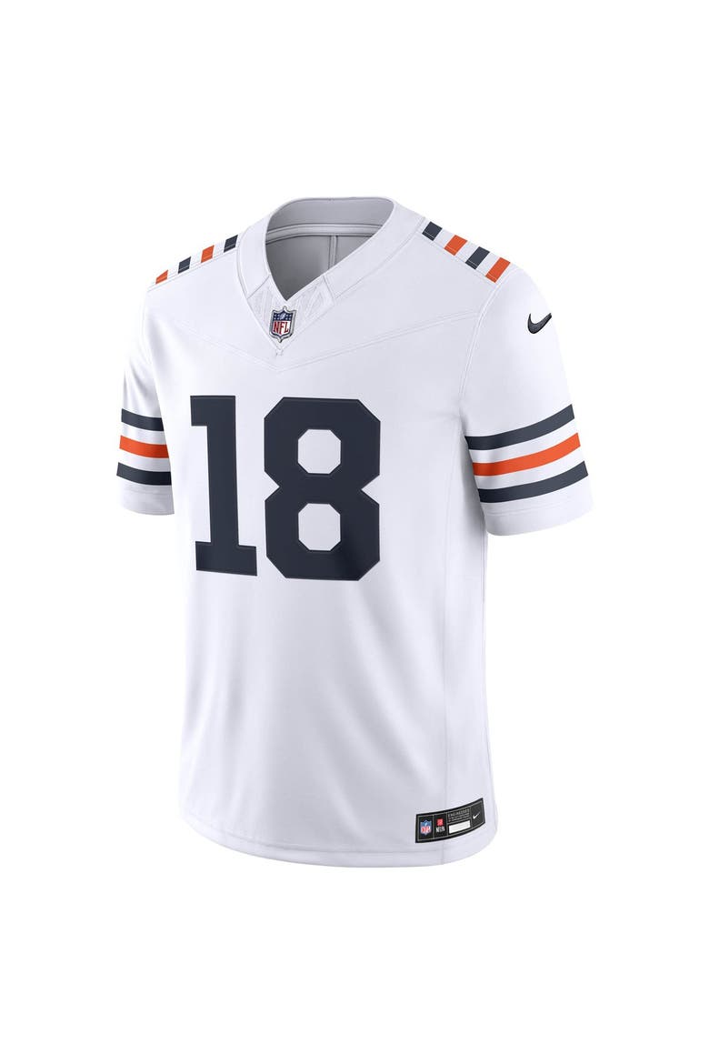 Men's Nike Caleb Williams White Chicago Bears Alternate  Vapor F.U.S.E. Stitched Limited Jersey, Alternate, color, White