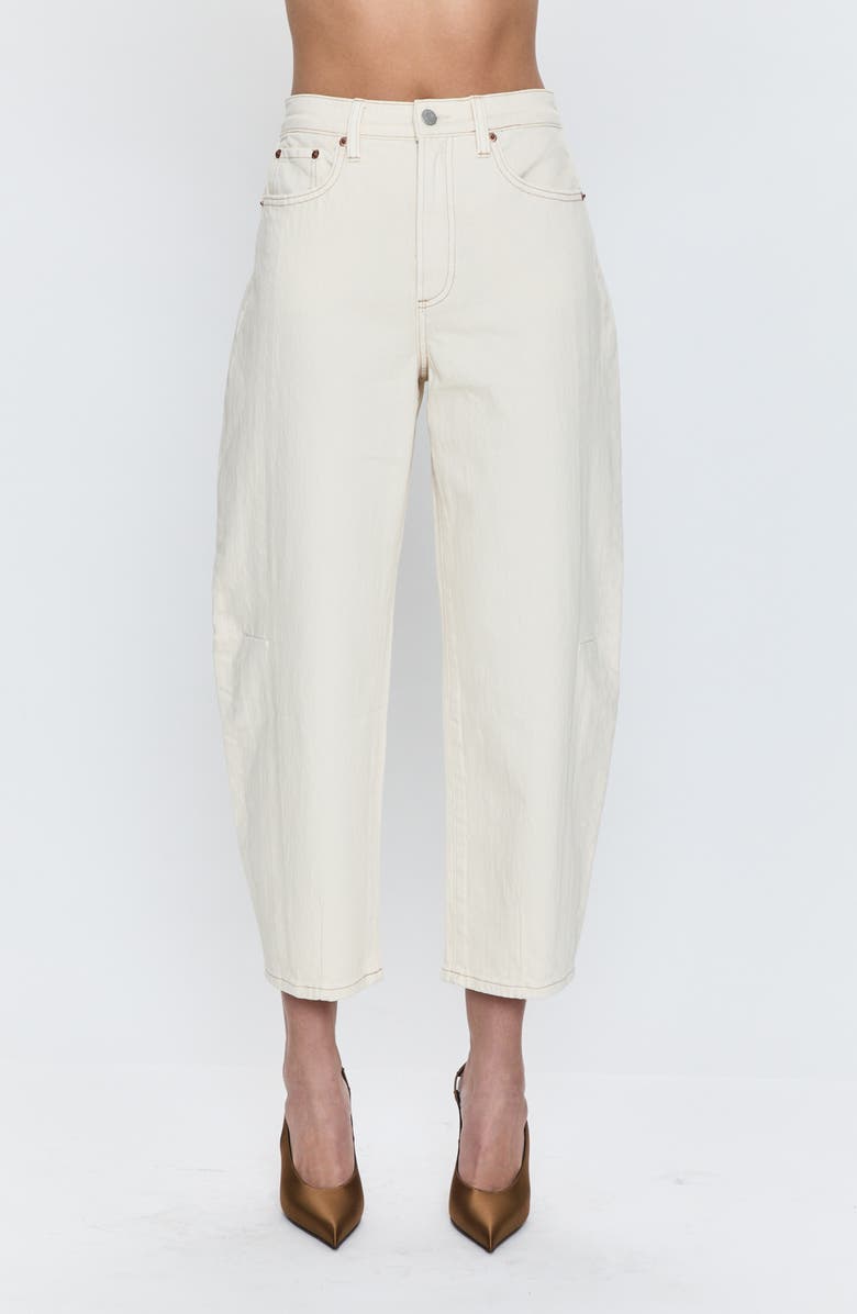 Pistola Eli Ankle Barrel Jeans, Main, color, Ecru