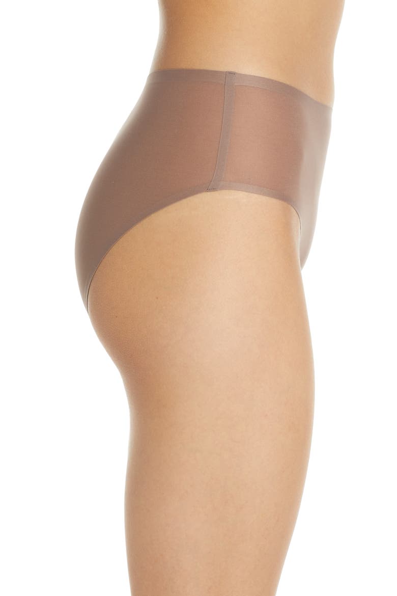 Soft Stretch Seamless French Cut Briefs, Alternate, color, HAZELNUT