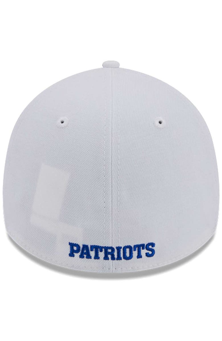 New Era Men's New Era White New England Patriots Throwback 39THIRTY Flex Hat, Alternate, color, White