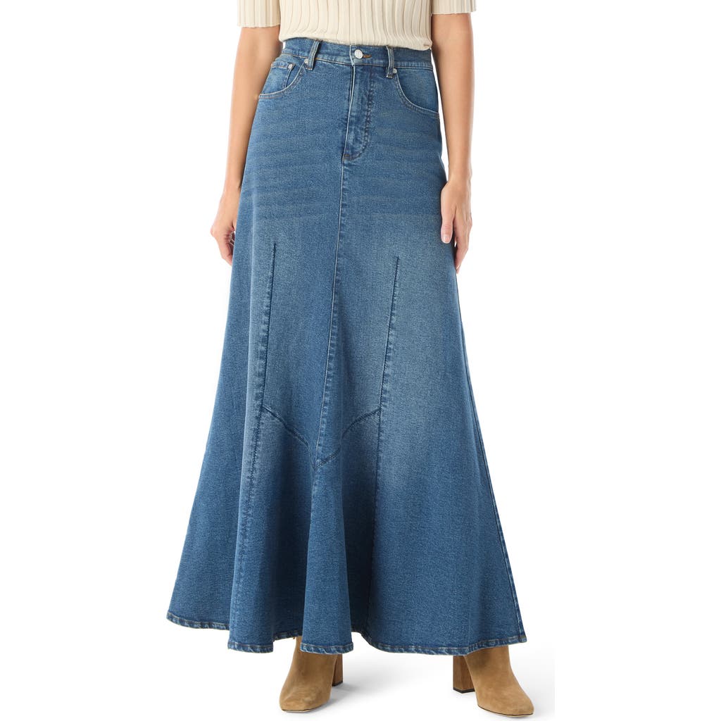 Do By Dee Ocleppo Luella Denim Maxi Skirt In Blue