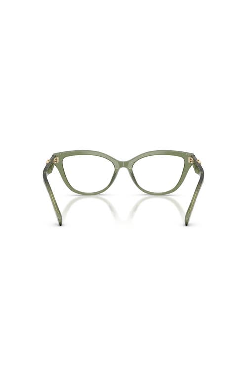 Michael Kors 54mm Cat Eye Optical Glasses In Green