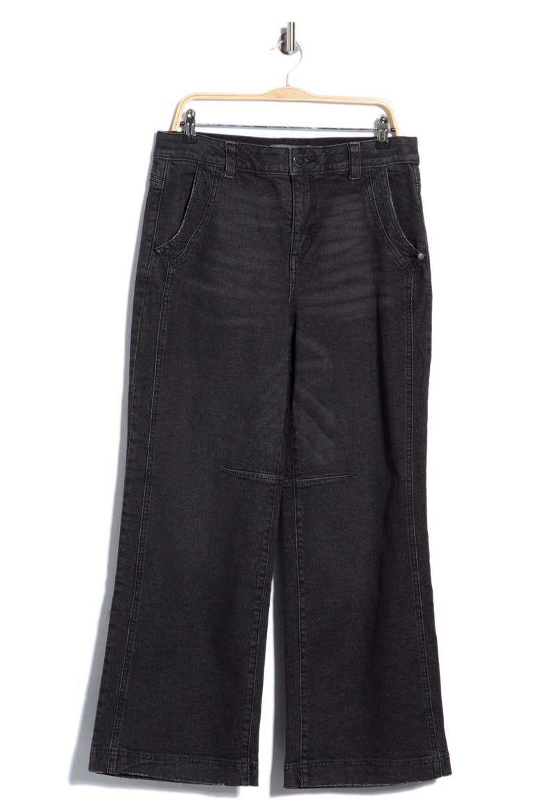 Wide Leg Dart Jeans, Main, color, WASHED BLACK ARTISANAL