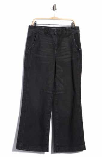 Wide Leg Dart Jeans