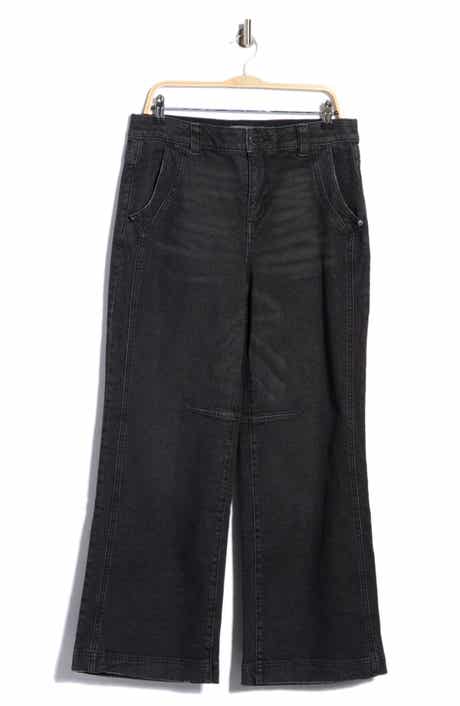 Wide Leg Dart Jeans