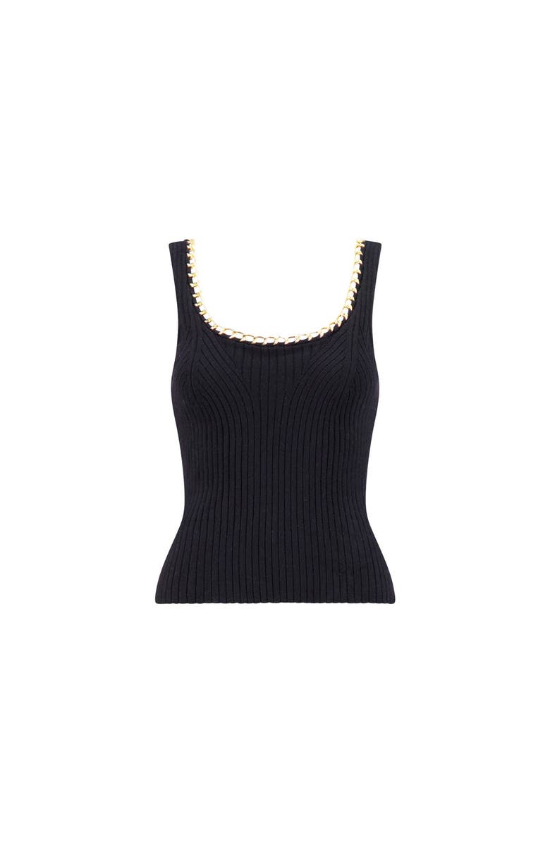 The Noli Shop Millie Knit Tank, Alternate, color, Black