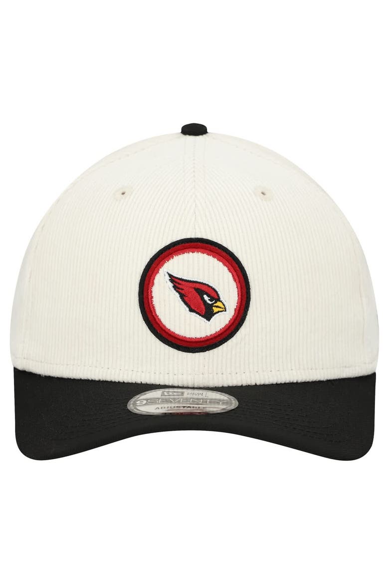 Men's New Era  Stone Arizona Cardinals  Loyal Corduroy 9SEVENTY Adjustable Hat, Alternate, color, Stone