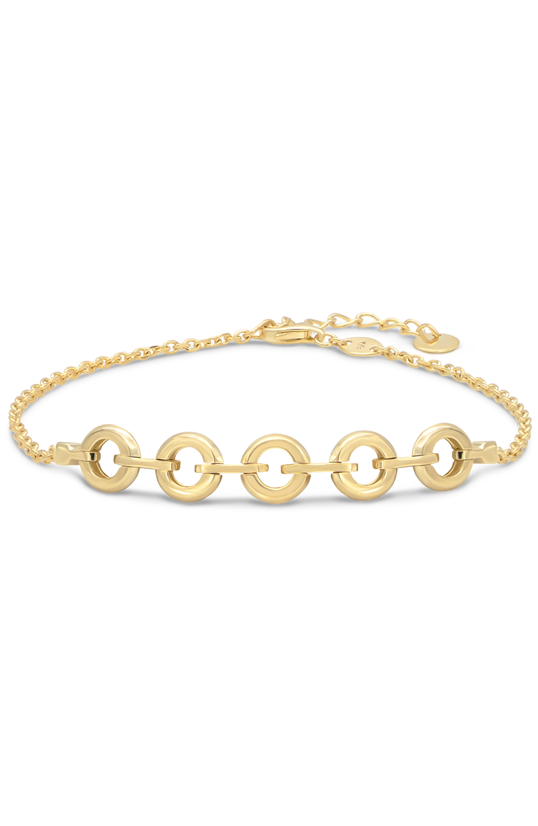 DEVATA Cable Link Chain Bracelet in 14K Gold, Main, color, Yellow Gold