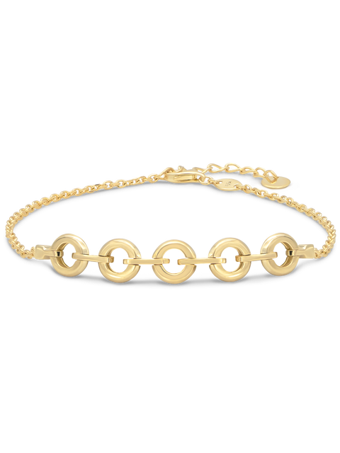 Cable Link Chain Bracelet in 14K Gold