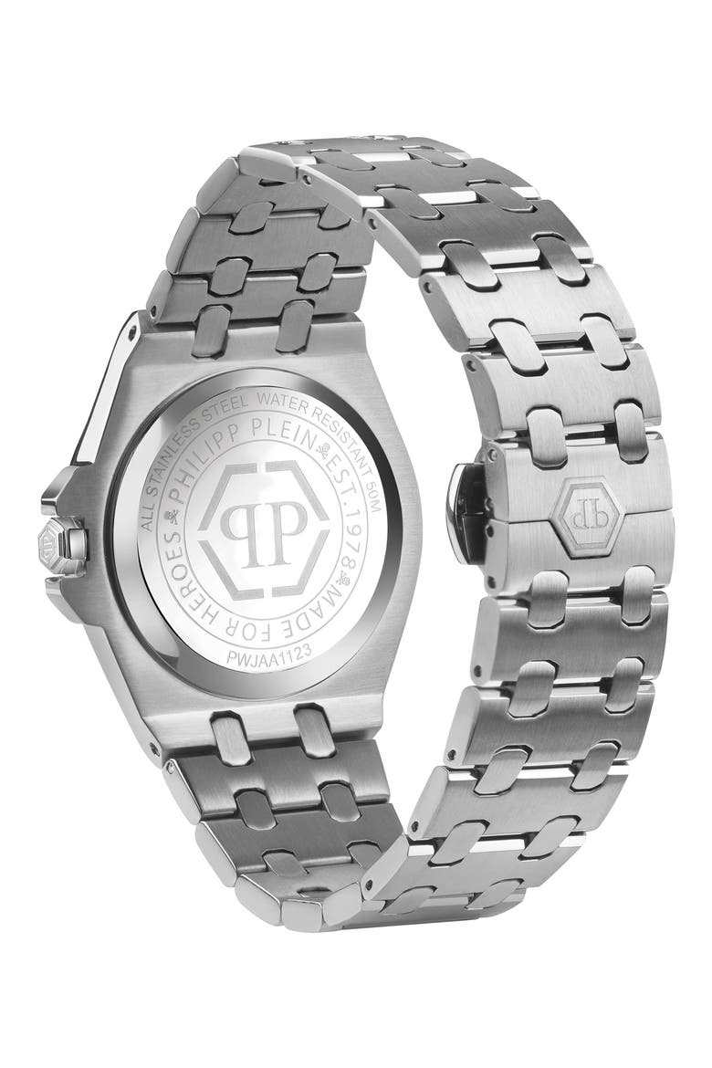 Plein Extreme Bracelet Watch, 38mm, Alternate, color, STAINLESS STEEL