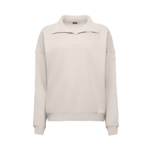 Ocio Organic Cotton Teddy Polo Crew In Neutral