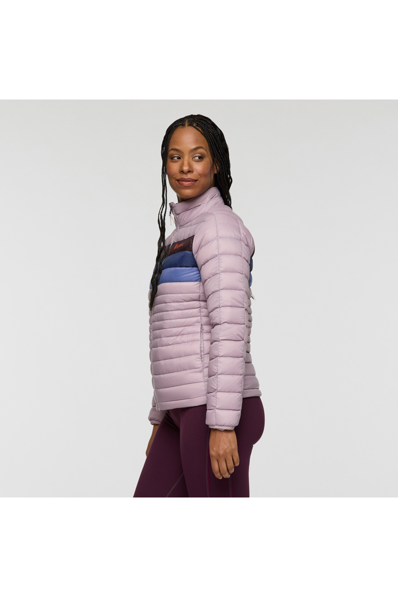 Fuego Down Jacket - Women's, Alternate, color, Quartz Stripes