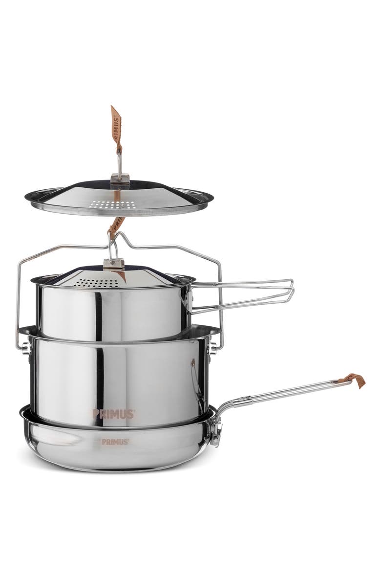 Primus Campfire 5-Piece Stainless Steel Large Cookware Set, Main, color, 