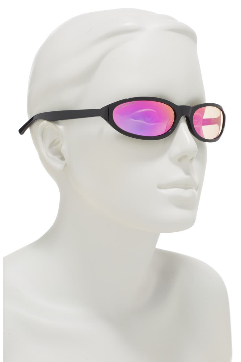 59mm Oval Sunglasses, Alternate, color, BLACK BLACK VIOLET