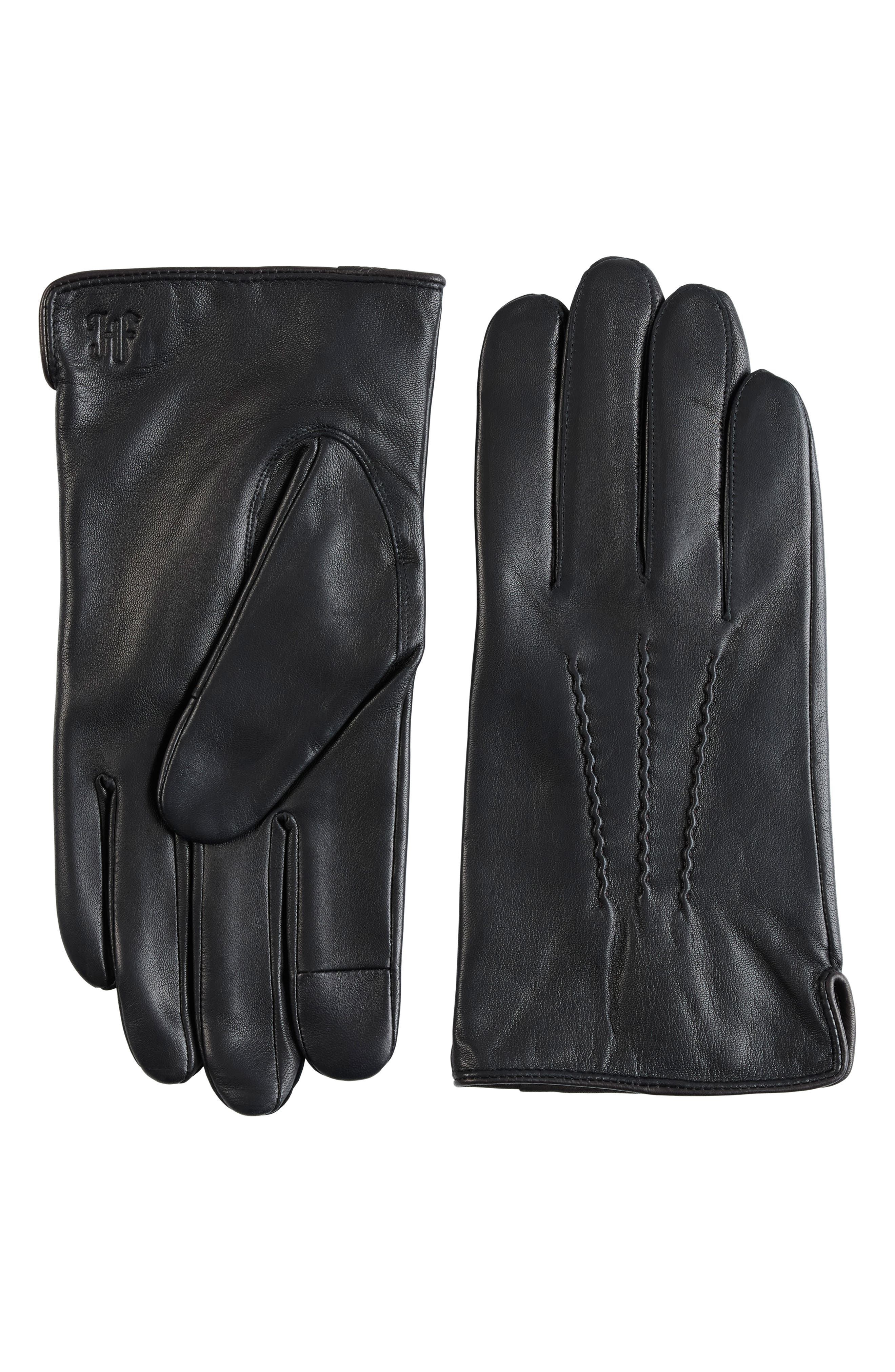 Cashmere Lined Tech Leather Gloves