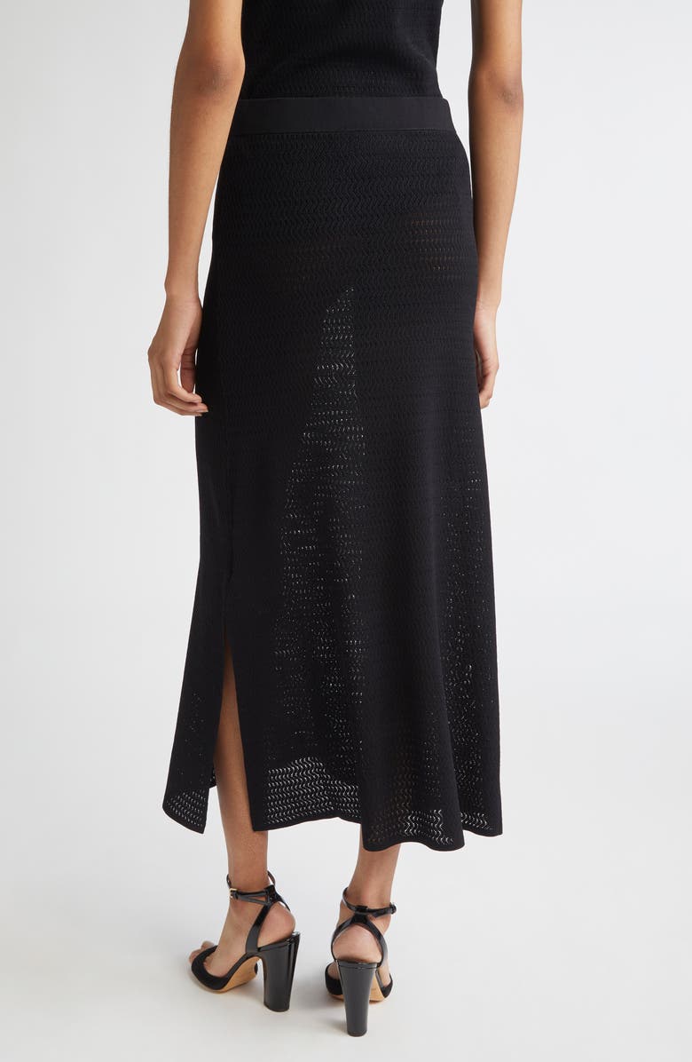 Victoria Beckham Midi Sweater Skirt, Alternate, color, Black