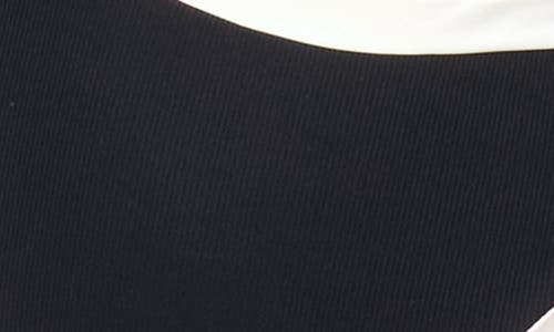 L*space Lspace Loren Cutout Rib & Jersey One-piece Swimsuit In Black