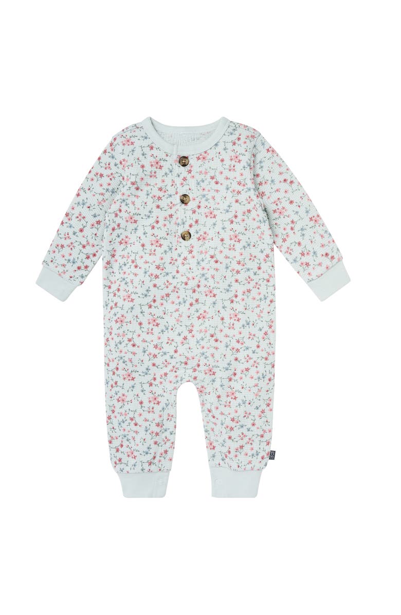 Modern Moments<sup>™</sup> by Gerber Long Leg Slouch Romper, Main, color, Sky Floral