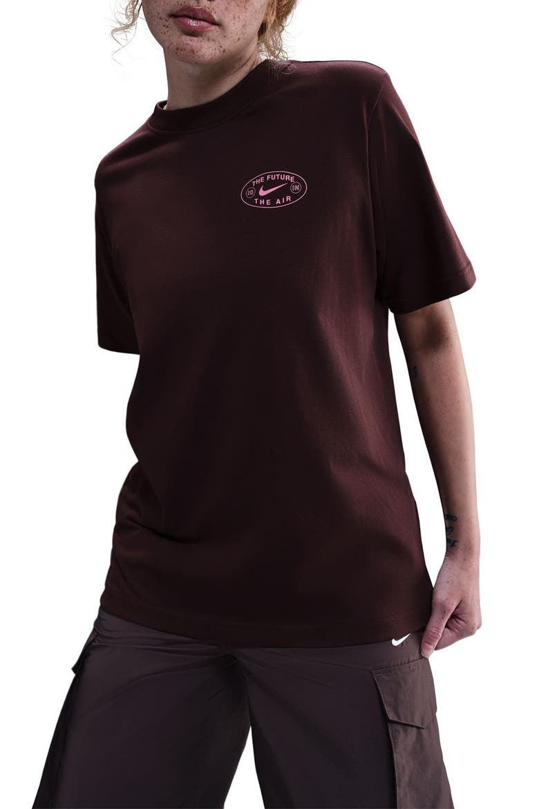 Sportswear The Future is in the Air Graphic T-Shirt, Main, color, BURGUNDY CRUSH