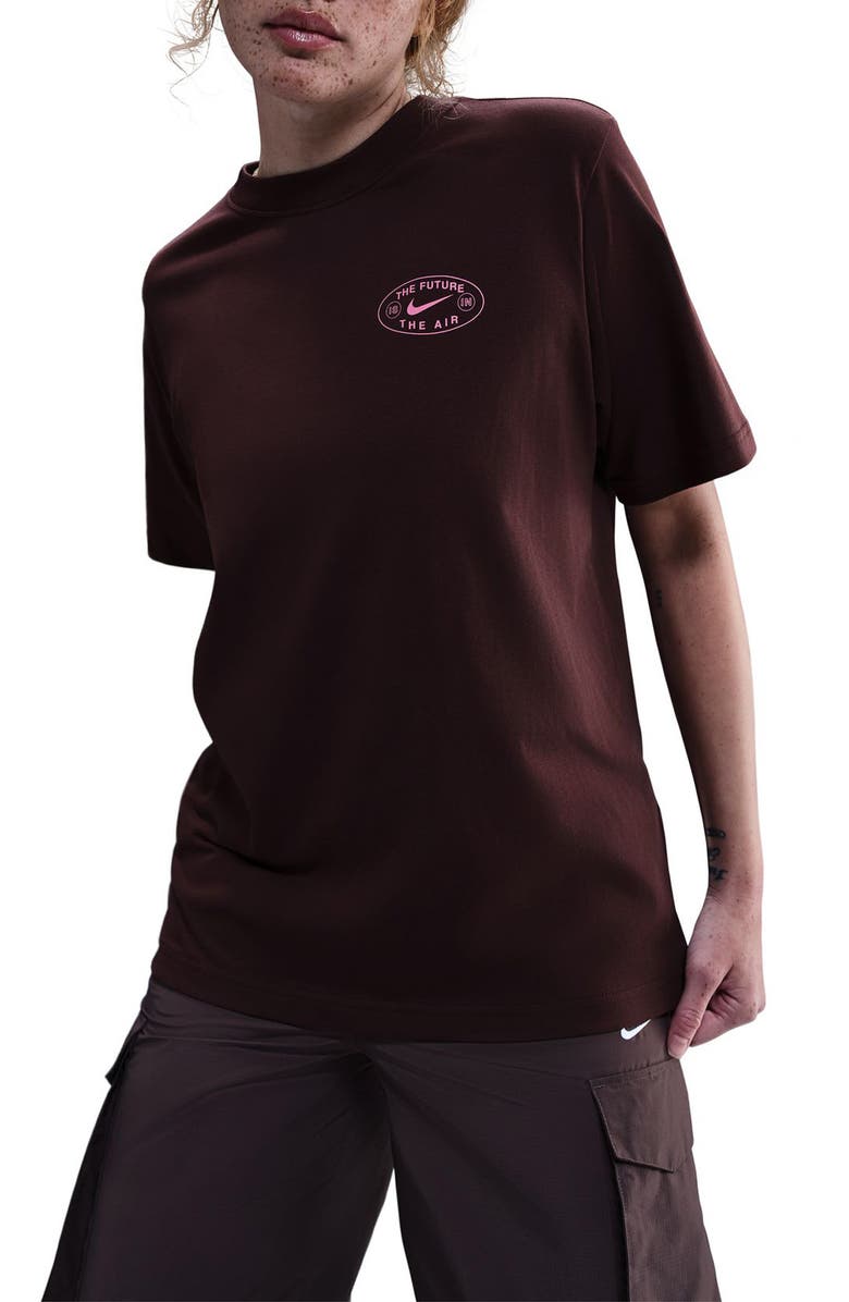Nike Sportswear The Future is in the Air Graphic T-Shirt, Main, color, Burgundy Crush
