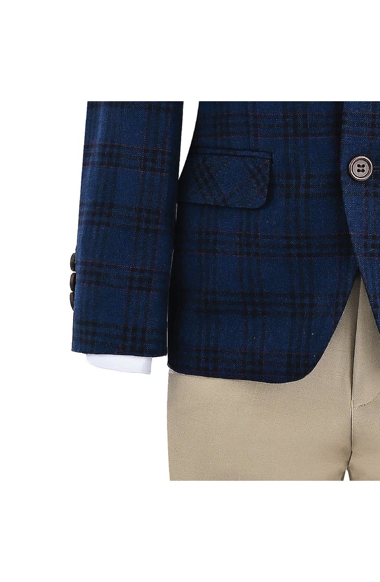 MOUSTACHE Plaid Suit, Alternate, color, Blue