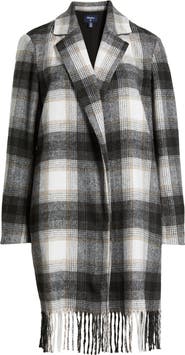 Hatley Plaid Fringe Jacket