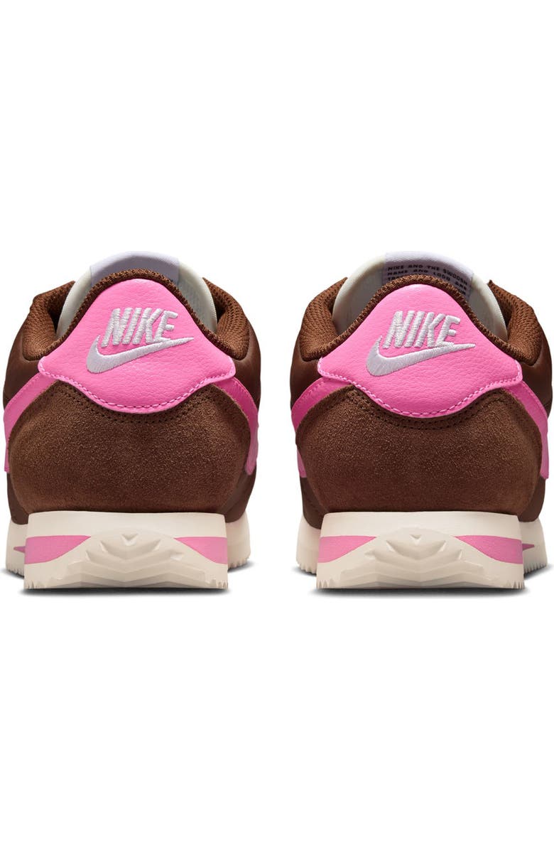 Nike Cortez TXT Sneaker, Alternate, color, Fauna Brown/ Pink/ Sail/ White